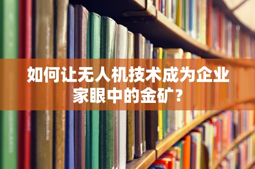 如何让无人机技术成为企业家眼中的金矿？