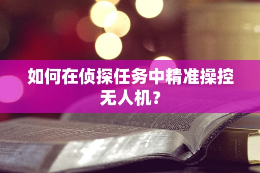 如何在侦探任务中精准操控无人机？