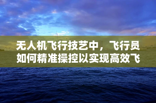 无人机飞行技艺中，飞行员如何精准操控以实现高效飞行？