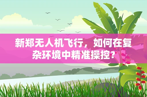 新郑无人机飞行，如何在复杂环境中精准操控？